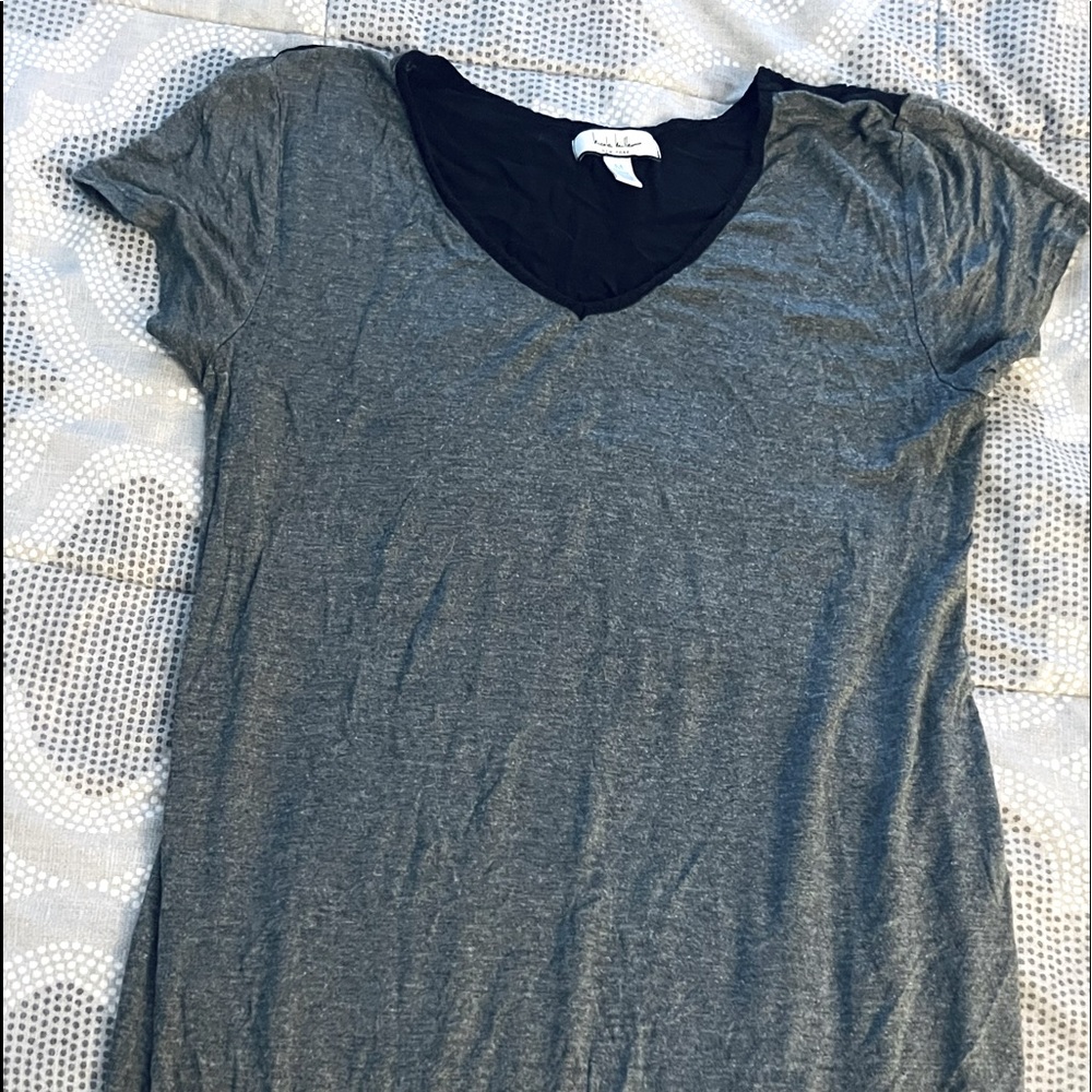 Nicole Miller NY Gray and black tunic or sleep shirt